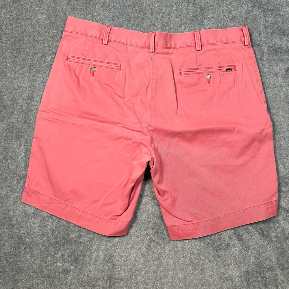 Polo Ralph Lauren Shorts Classic Fit Pink Red Coral Cotton Mens 38 Inseam 9"